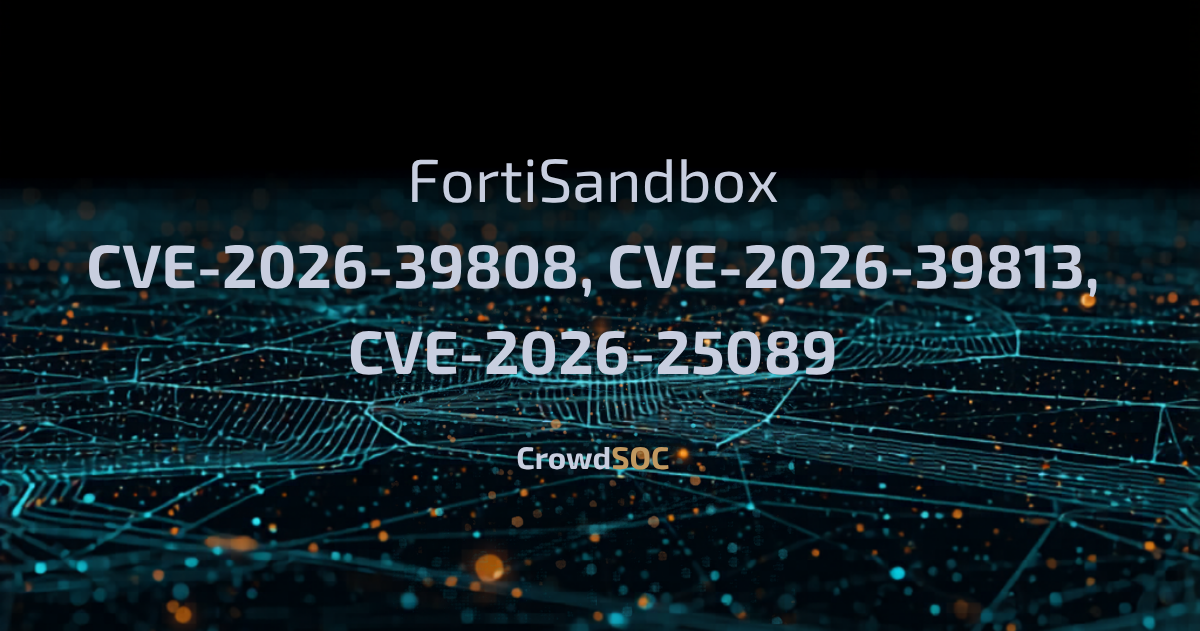 Fortinet FortiSandbox: Three Critical Vulnerabilities Under Active Attack (CVE-2026-39808, CVE-2026-39813, CVE-2026-25089)